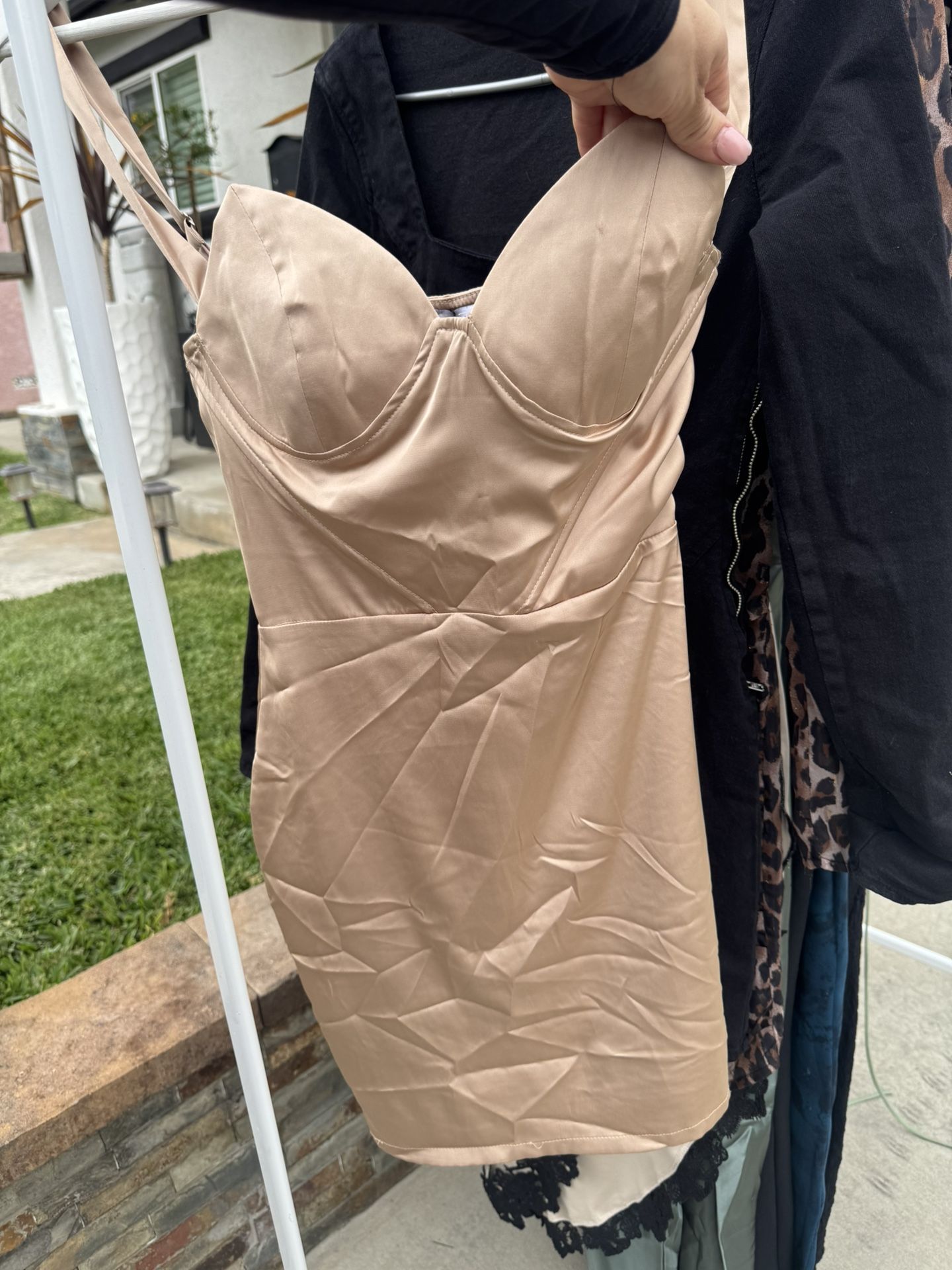 Gold Mini Dress