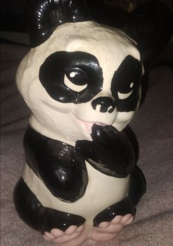 Ceramic Panda Bear Figurine