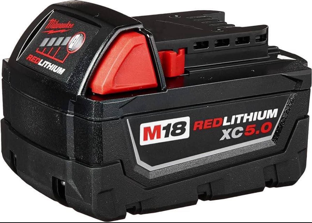 Brand new sealed $55 each Milwaukee 48-11-1850 M18 RED Lithium XC ExtendCapacity 5.0Ah Battery NEW/S