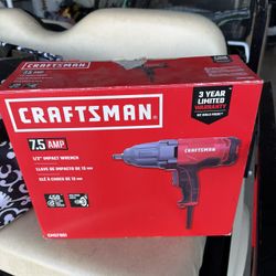 Craftsman 7.5 amp half inch impact wrench with 450 foot pounds torque