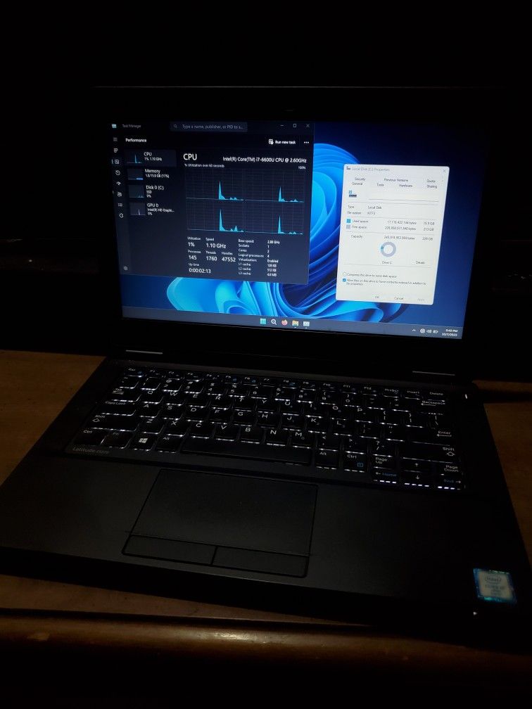 Dell Latitude E5270 Core i7 16GB RAM 256GB SSD