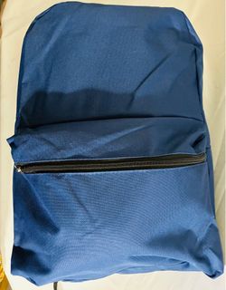 Navy Blue Unisex Backpack/ Book bag