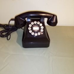 Vintage 1950s Style Pushbutton Retro Telephone Rotary