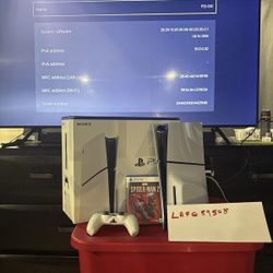 PS5 Slim Disc Edition Bundle – Mint Condition + Spider-Man 2 + Original Box