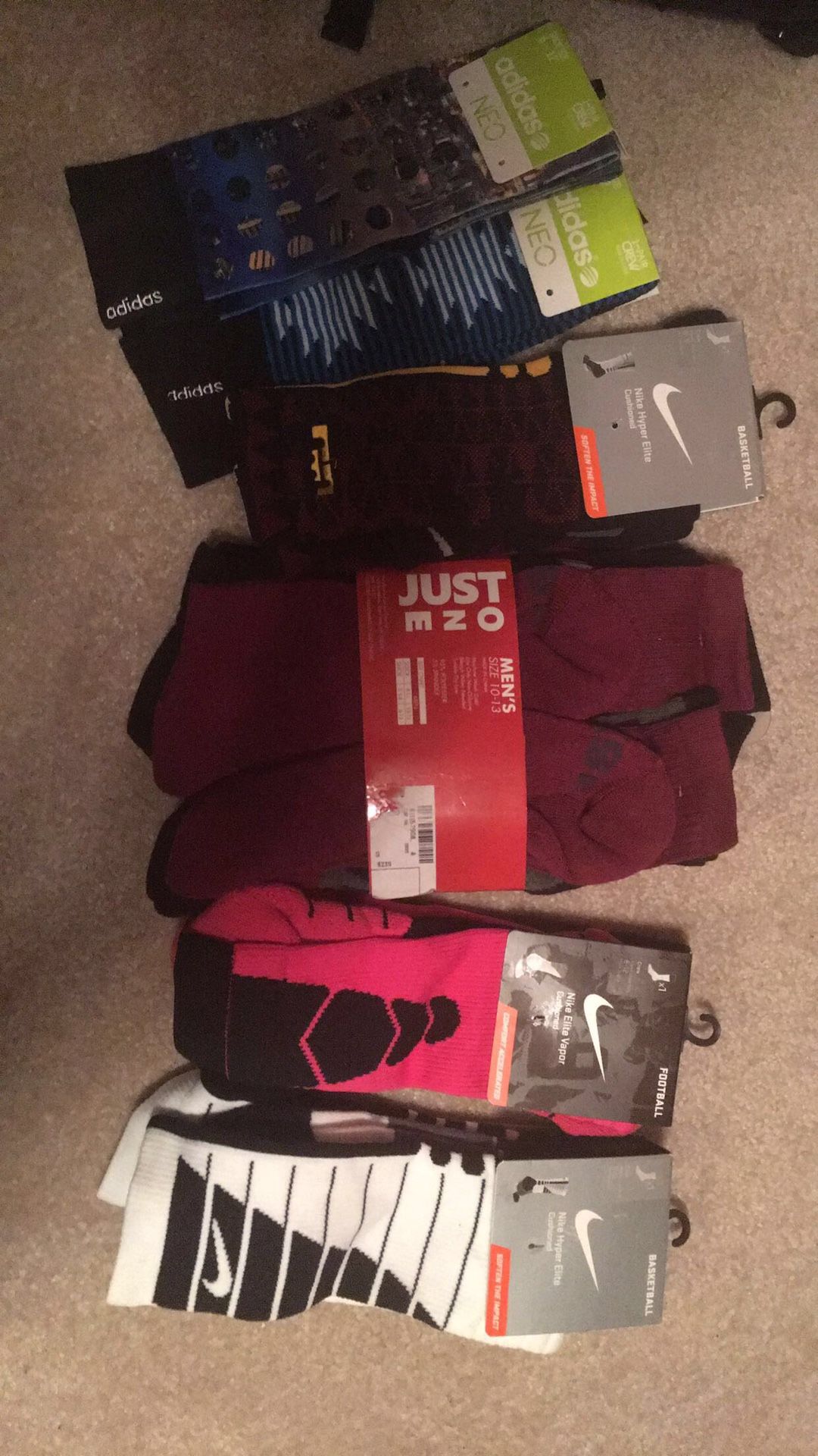 Nike/Adidas sock bundle