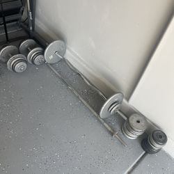 Weights Dumbbells Curl Bar Straight Bar 