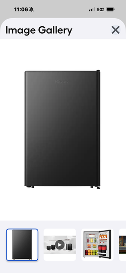 Hisense 2.5-cu ft Mini fridge (Black) ENERGY  STAR