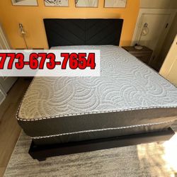 Brand New King Bed Frame with Mattress & Box Spring! For Only $449 🚨Ready for Delivery 🚛