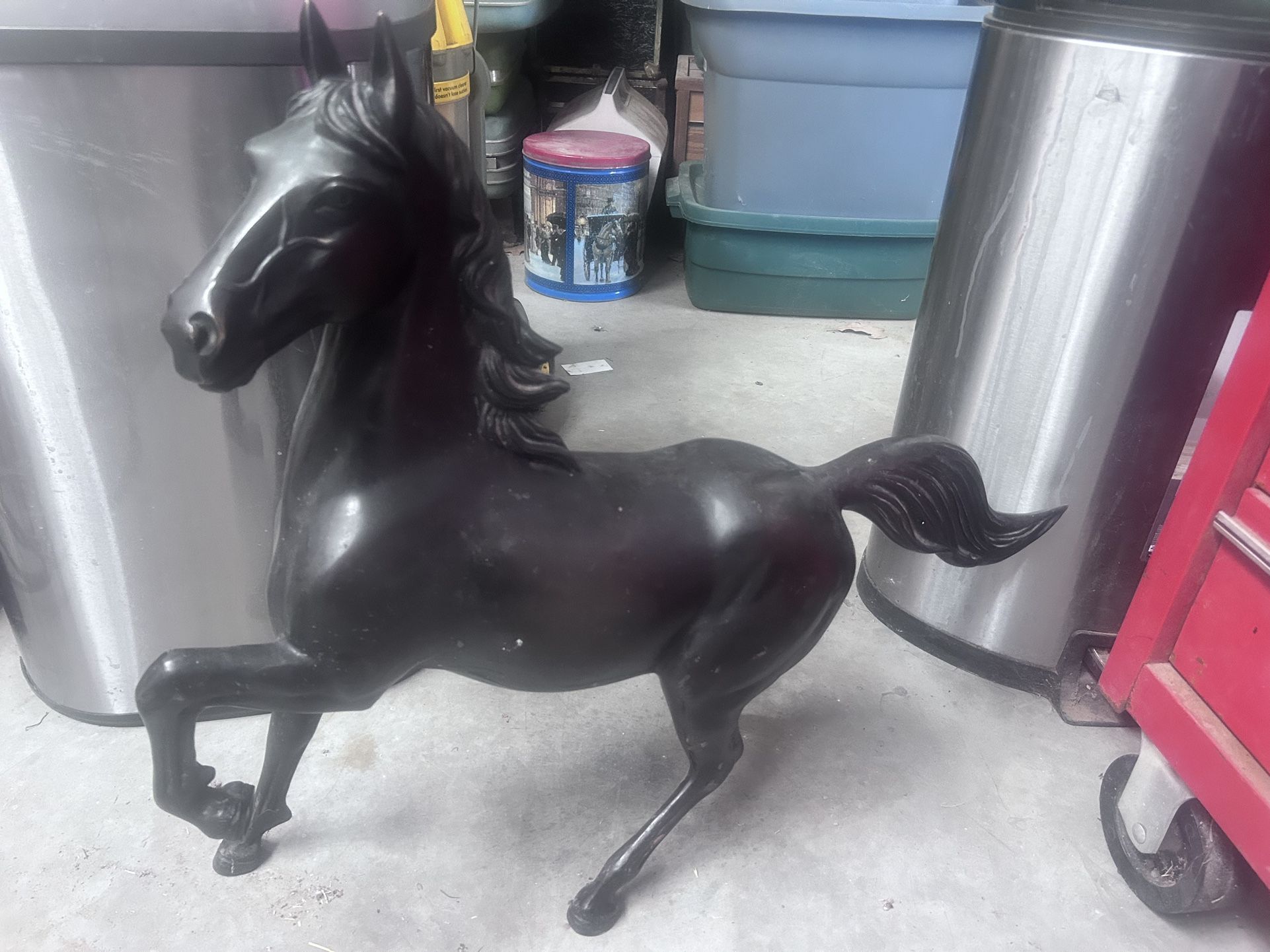 Antique Japanese Bronze Horse Statue