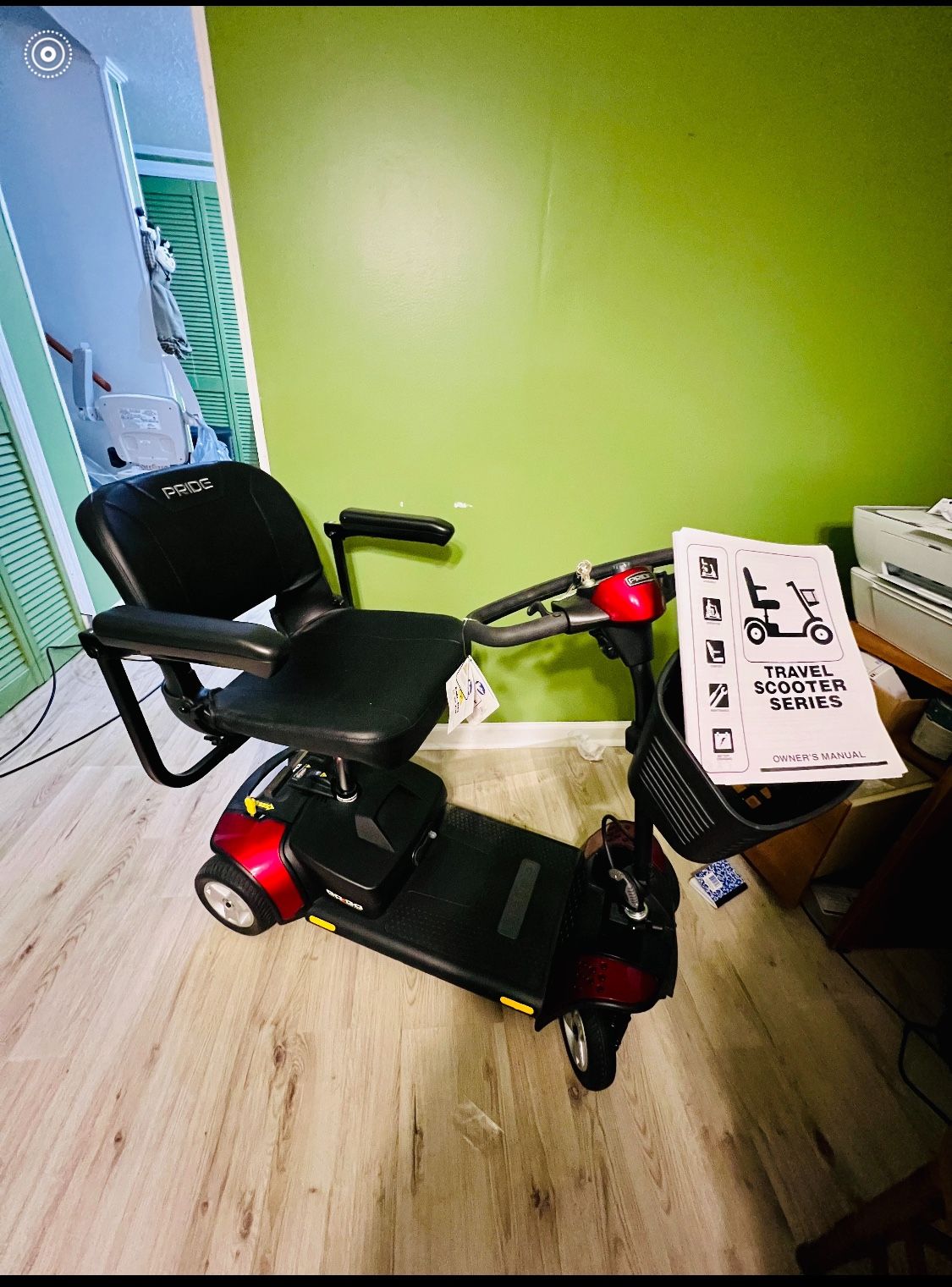 “Brand  New”. Pride Mobility Go-Go Elite 4 Wheeler Travel scooter 