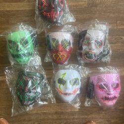 Máscaras Con Luz (Mask with Light) new Price $10 Dollars