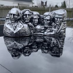 Mount Rushmore With Trump Statue