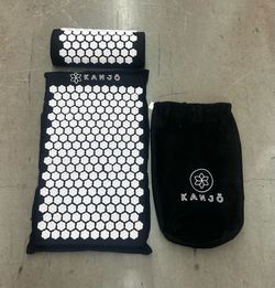 KANJO Acupressure MAT & PILLOW Set W/Drawstring BAG (please read description)