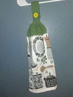 Crochet Top Hanging Kitchen Towel