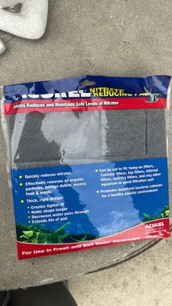 Acurel reducing pads for fish tank filters