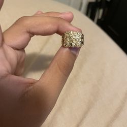 Gold Nugget Ring 