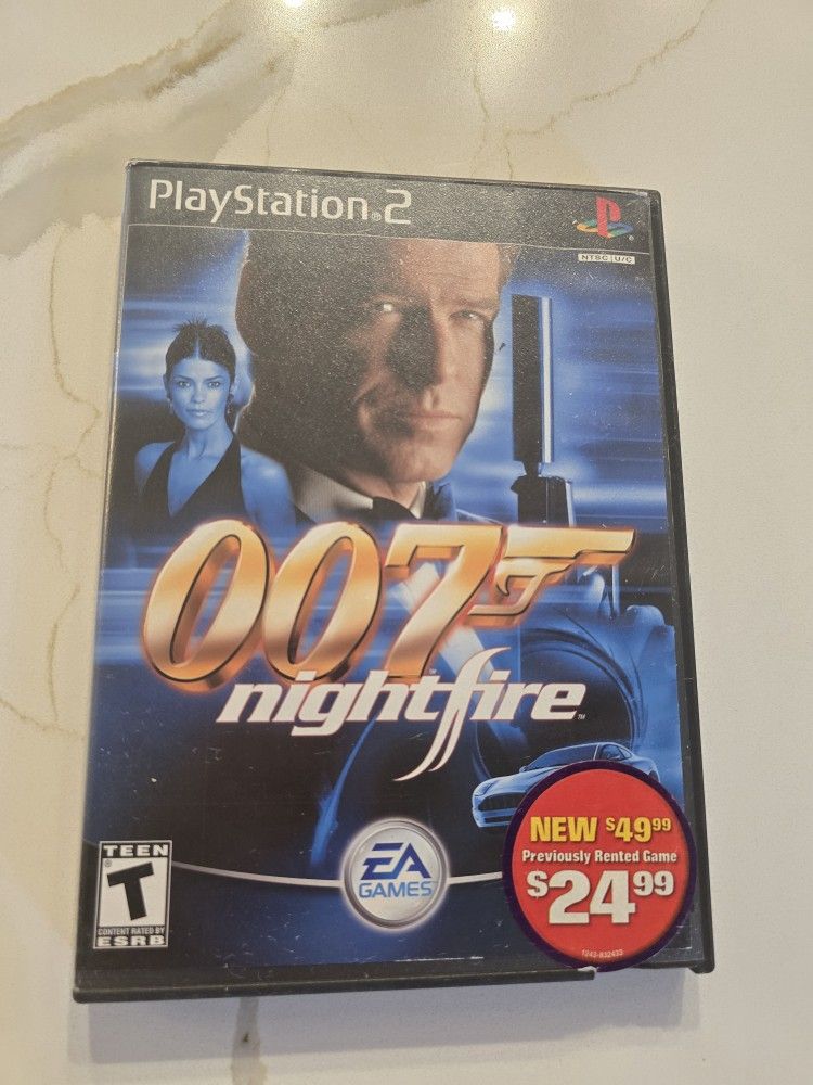 007: NightFire (Sony PlayStation 2, 2002) Complete
Booklet bent sone shown in pictures