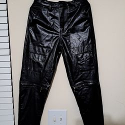 Women Size S Leather Pants New With Tags