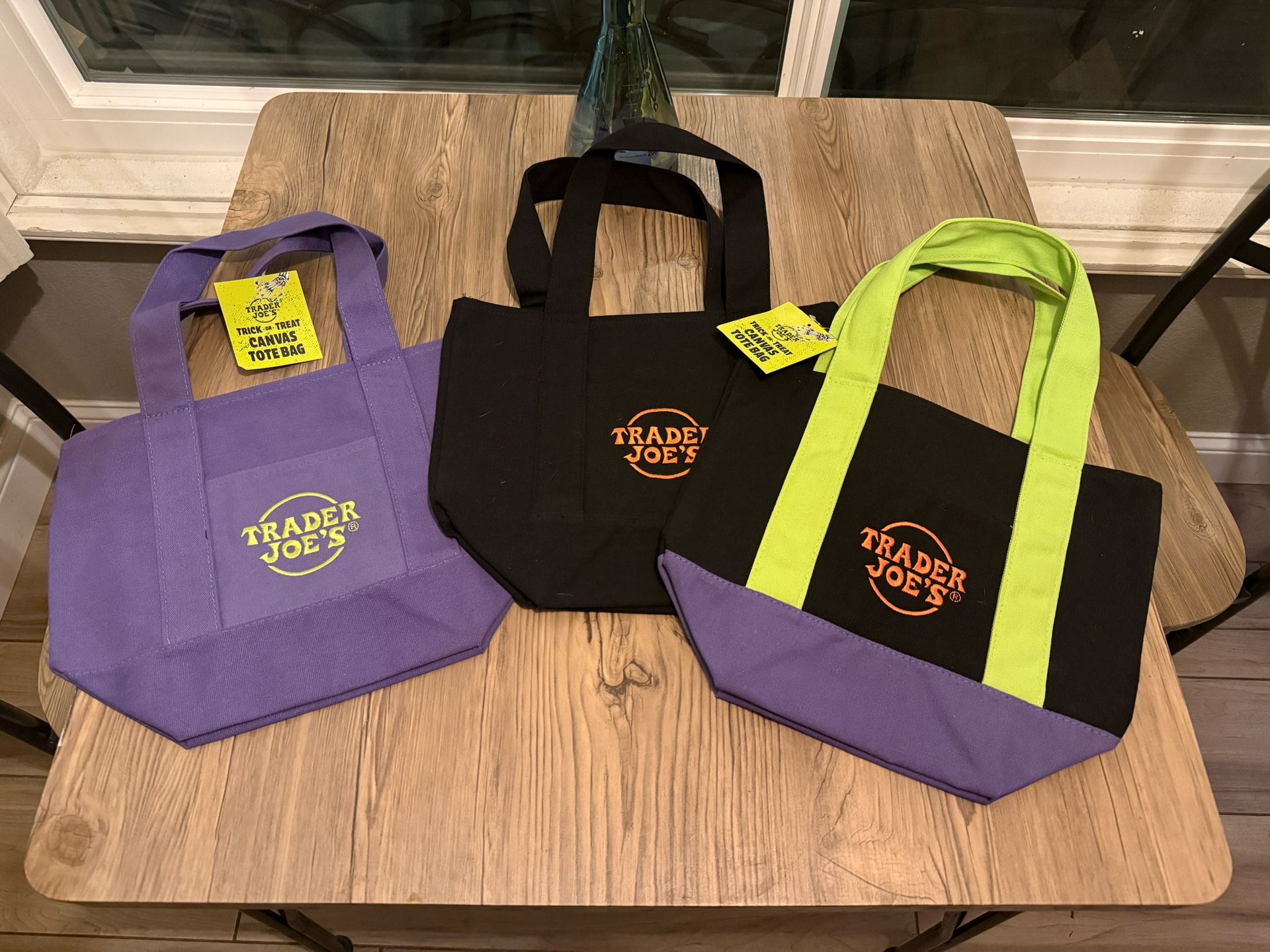 Trader Joes Trick Or Treat Canvas Mini Tote Bag