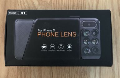 iPhone X lens and case