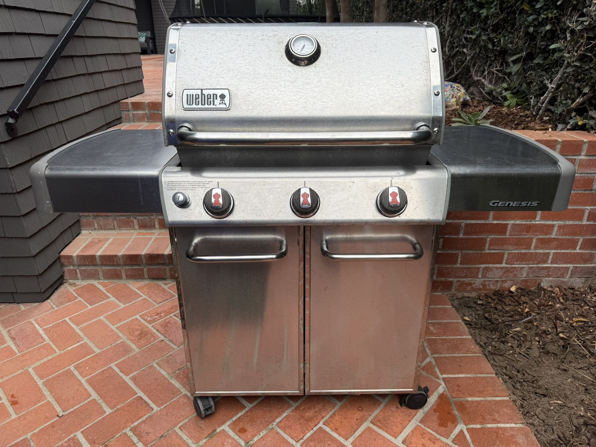 Weber Genesis 3 Burner Liquid Propane Grill Stainless Steel for Sale in