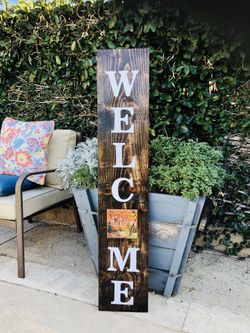 Welcome Wood signs