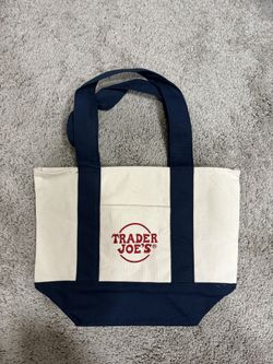 Mini Trader Joe’s Canvas Bag (Blue)