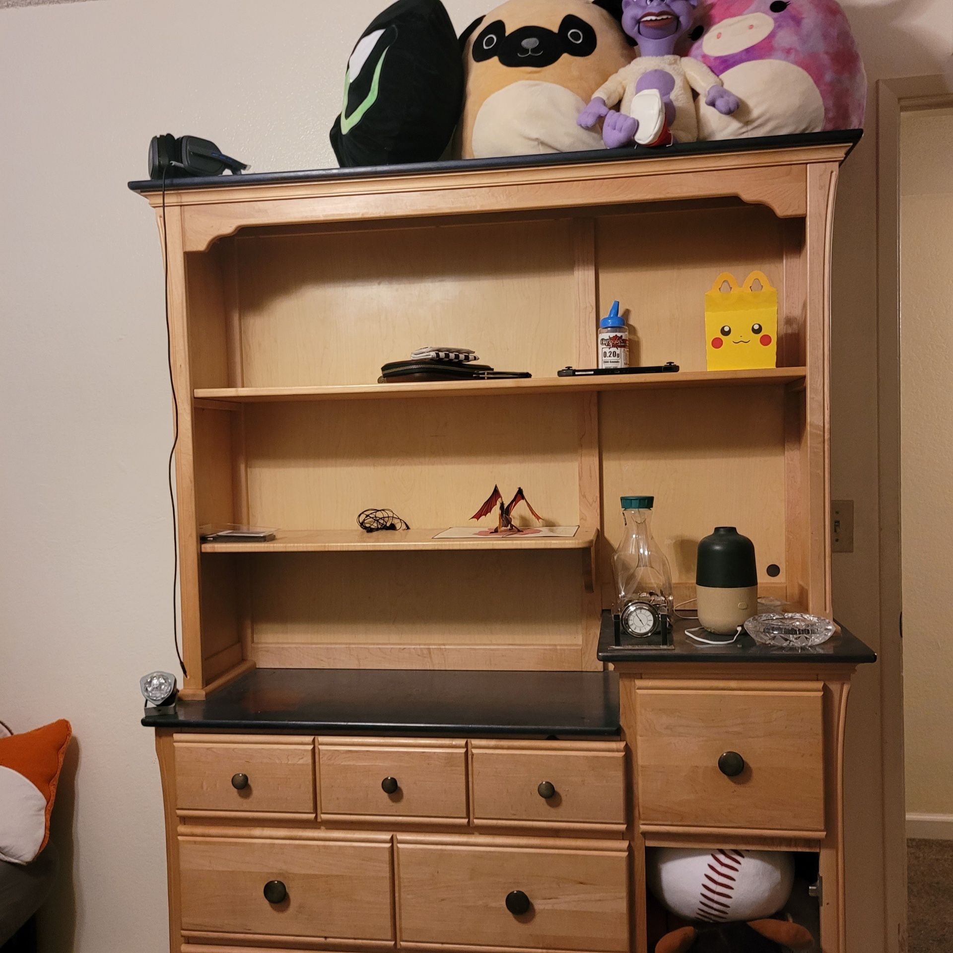 Dressor / Changing Table With Shelves
