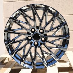 18 Inch Black Chrome Wheels Fits Lexus Toyota IS GS ES UX RX NX Sienna Camry 18x8 +38