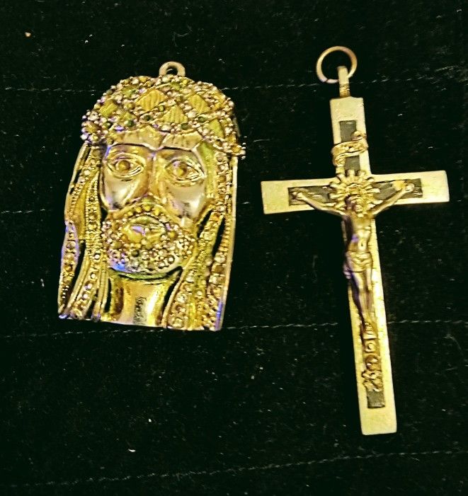 Golden Jesus Pieces