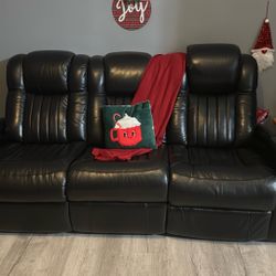 Black Leather Couches For Sale