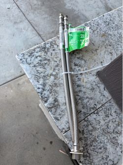 16 inch faucet pipe 3/8 braided stainless steel