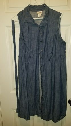 Denim Motherhood Maternity Dress