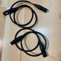 Mogami XLR 3ft Cables 