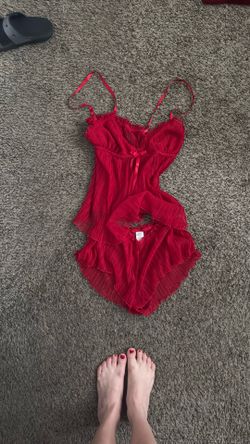Red Sheer Set