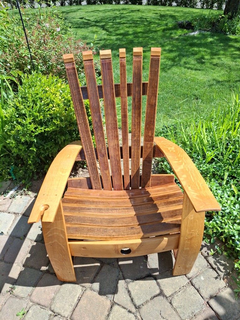 Adirondack wine Barrel Chair