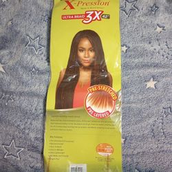 Ultra Braid 3X 42 Inch Black Pre-stretched XPression