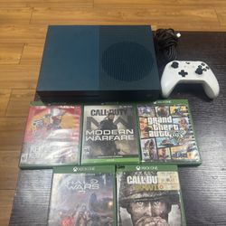Microsoft Xbox One S | Special Edition Deep Blue | 5 Games