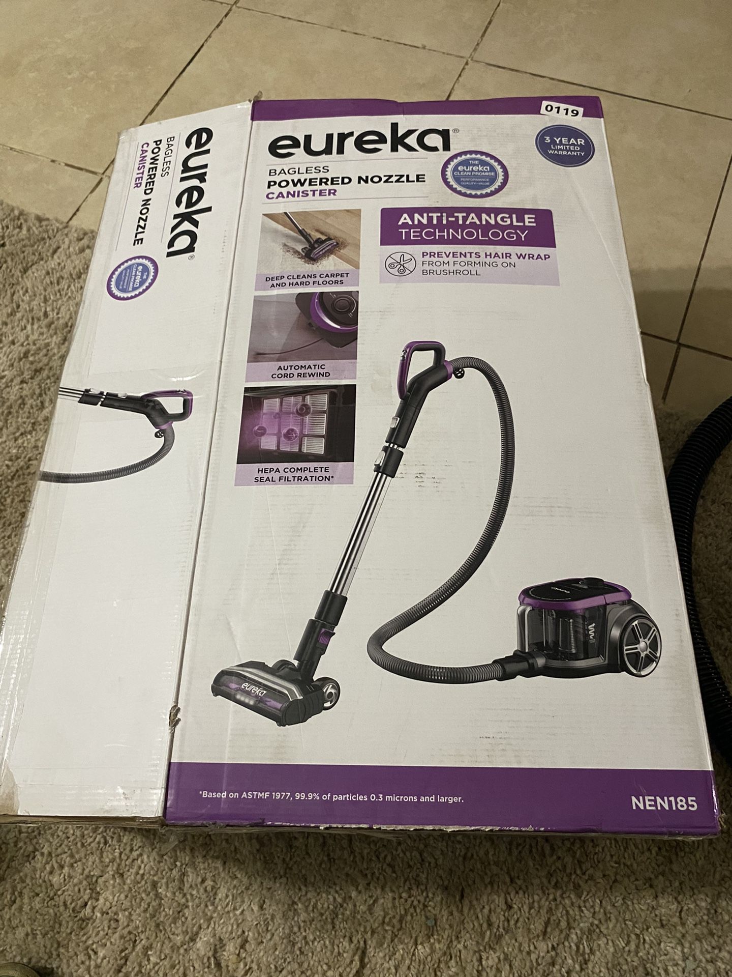 Eureka- vacuum bagless powered nozzle canister