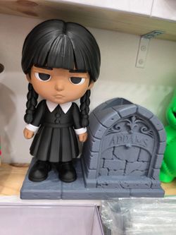 Wednesday Addams Vinyl Figure with Tombstone Base