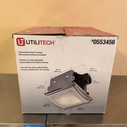 Utili Tech Decorative Ventilation Fan #0553456 Bathroom Extractor Or Large Rooms Size On Picture