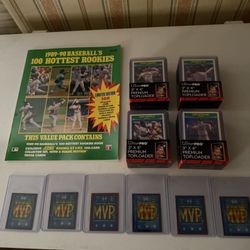 1989-90 Score Baseball Cards,100 Hottest Rookies Limited Edition Set