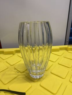 Marquis By Waterford Crystal Vase Cut Glass 9" Tall Vintage Marked