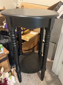 End/Side Table - Black wood
