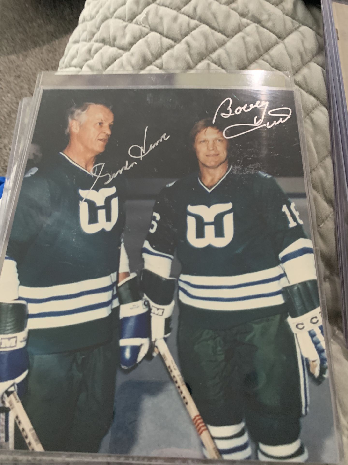 Gordie Howe And Bobby Hull 8x 10 Autograph