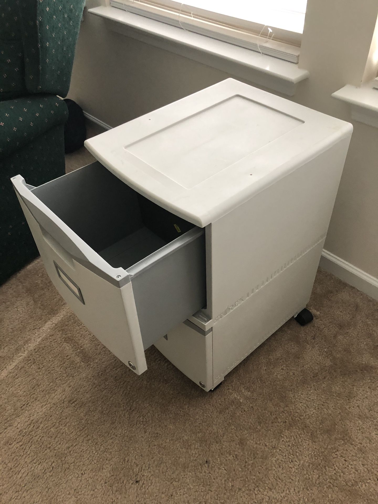 Plastic file cabinet