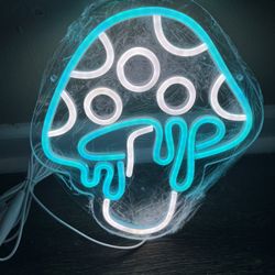 Melting Mushroom Neon Sign 