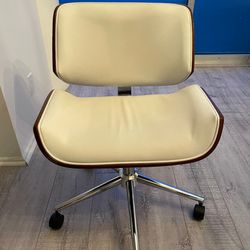 White Office Rolling Desk Chairs 