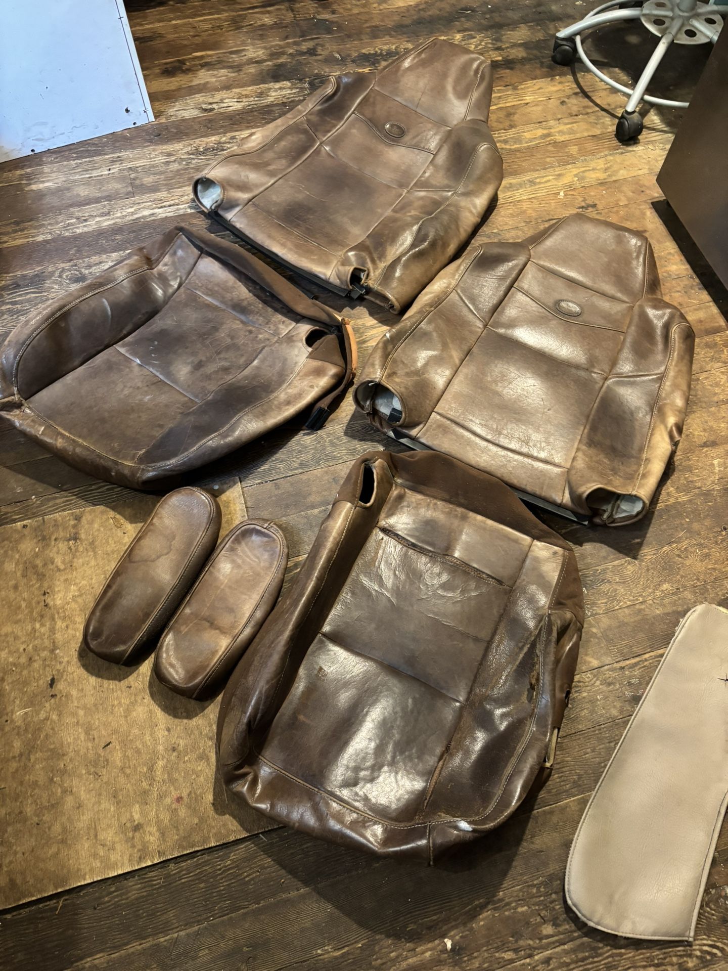 F350 King Ranch Front Leather Seat Covers Ford AS-IS