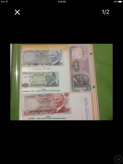 Turkey 5,10, 20, 50 Liars Banknotes, Uncirculated